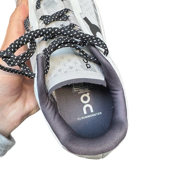 NEW Womens On running Cloudmonster Undyed-White | White Size 8 - Picture 10 of 11